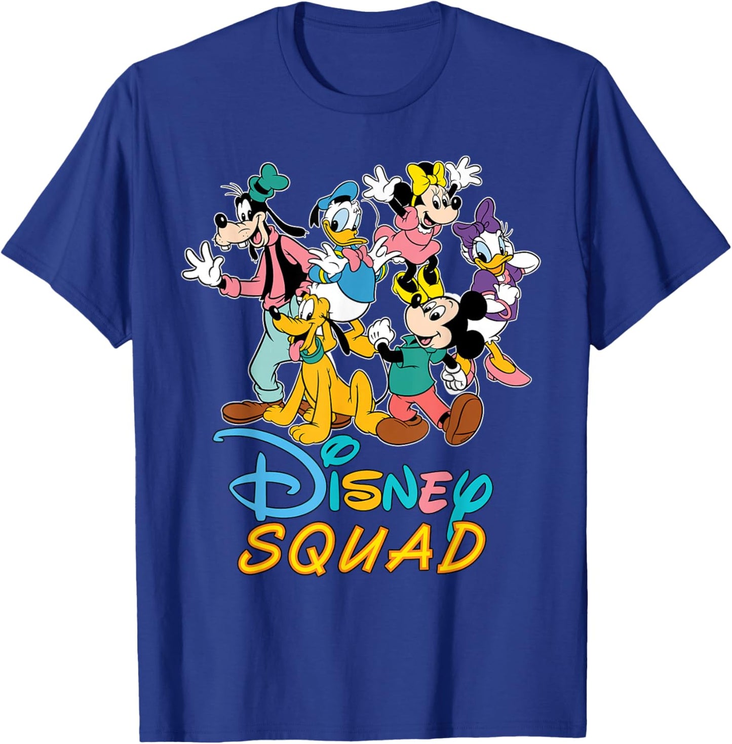 Disney Mickey Mouse & Friends Disney Squad Group Matching T-Shirt - T-Shirt | Royal