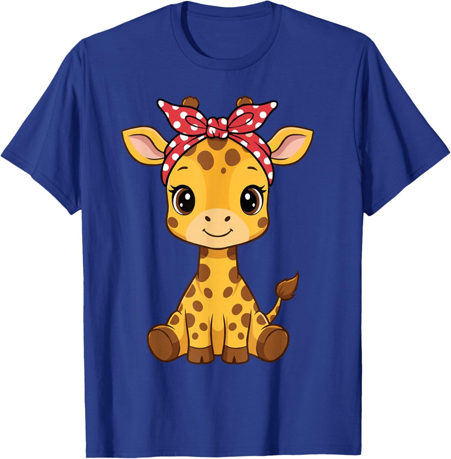 Kawaii Giraffe Pink Bandana Cute Giraffe Lover T-Shirt - T-Shirt | Royal