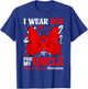 I Wear Red for My Uncle Heart Disease Awareness Day Butterfl T-Shirt - T-Shirt | Royal