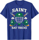 St.Patrick’s Day Ice Hockey Player Saint Hat Tricks Shamrock T-Shirt - T-Shirt | Royal