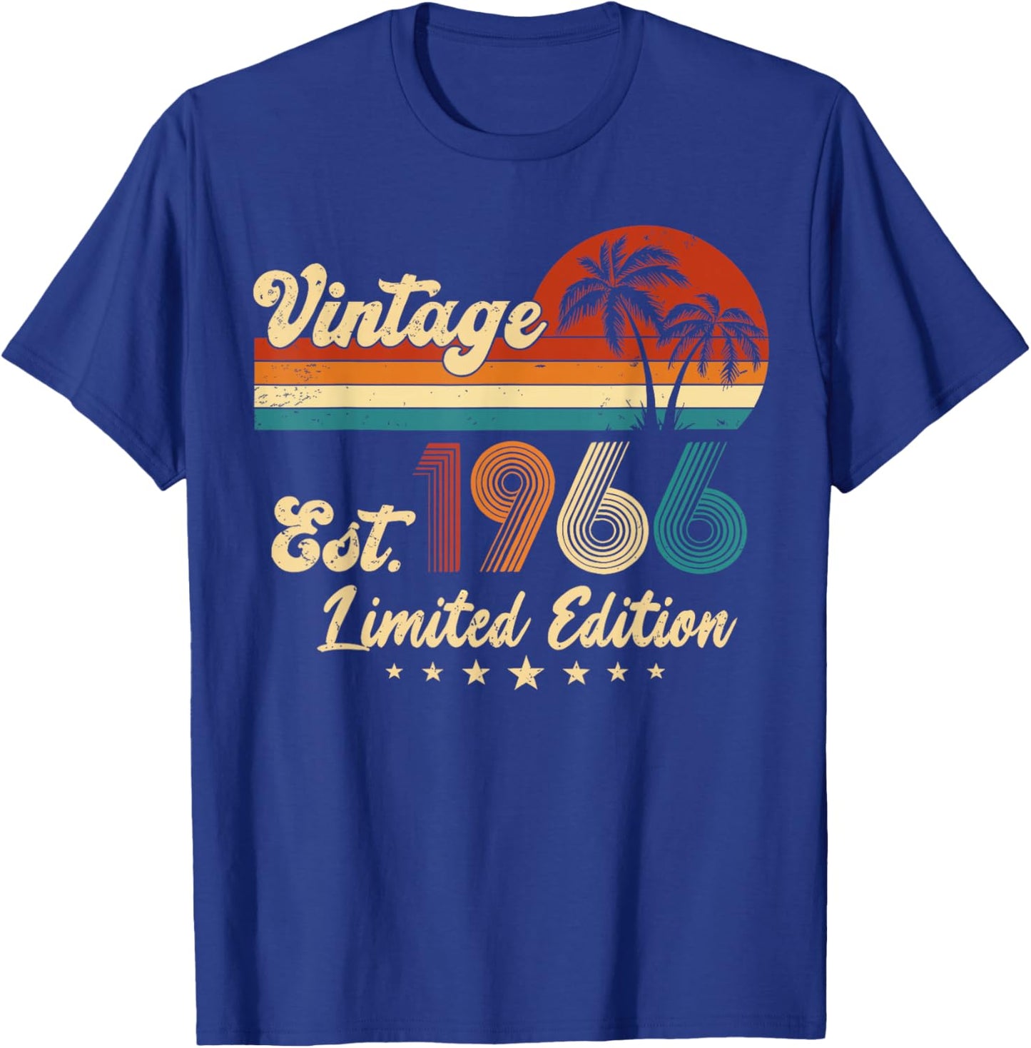 Vintage 1966 Limited Edition 50-Year-Old 60th Birthday 2026 T-Shirt - T-Shirt | Royal