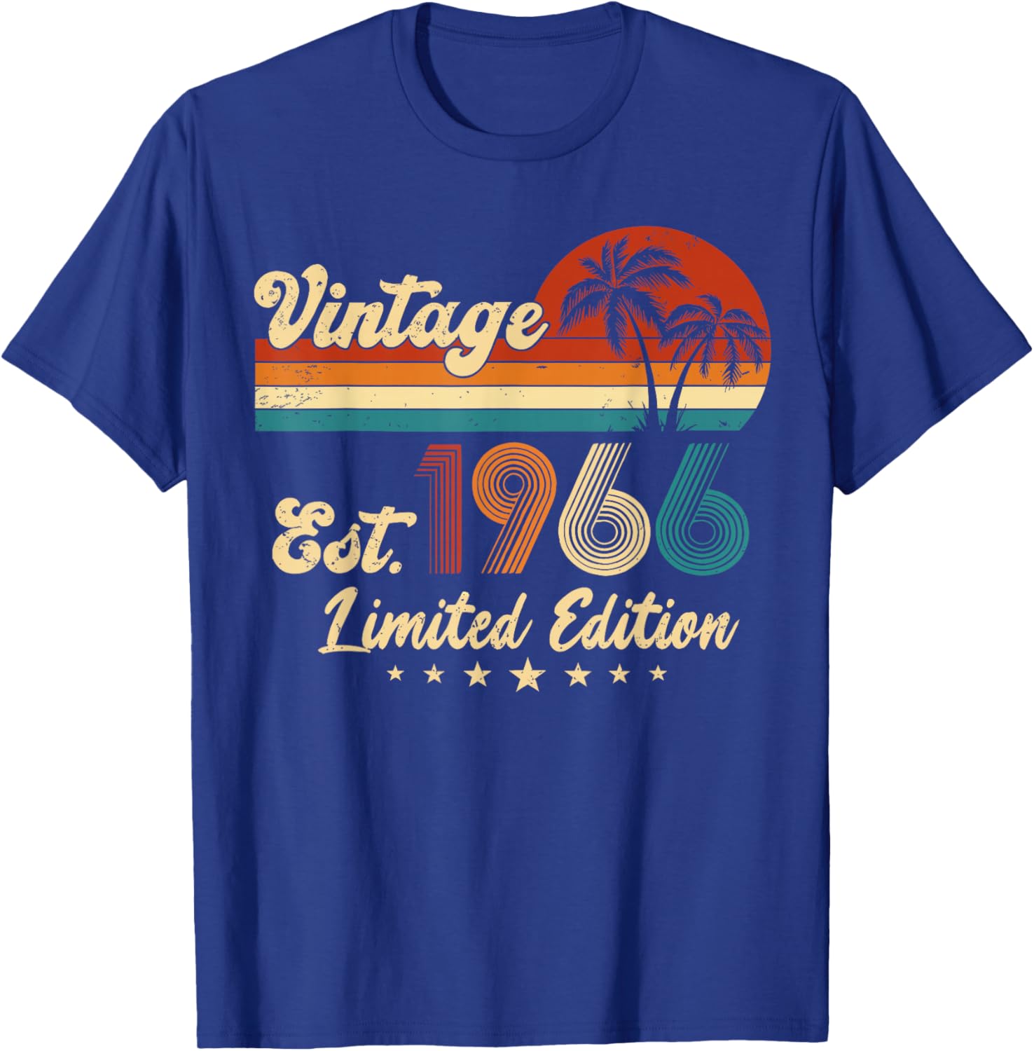 Vintage 1966 Limited Edition 50-Year-Old 60th Birthday 2026 T-Shirt - T-Shirt | Royal