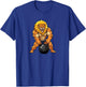 Lion Gym King Kettlebell Workout Fitness Design T-Shirt - T-Shirt | Royal