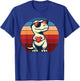Retro Dinosaur T-Rex Men Women Kids Funny St. Valentine's T-Shirt - T-Shirt | Royal