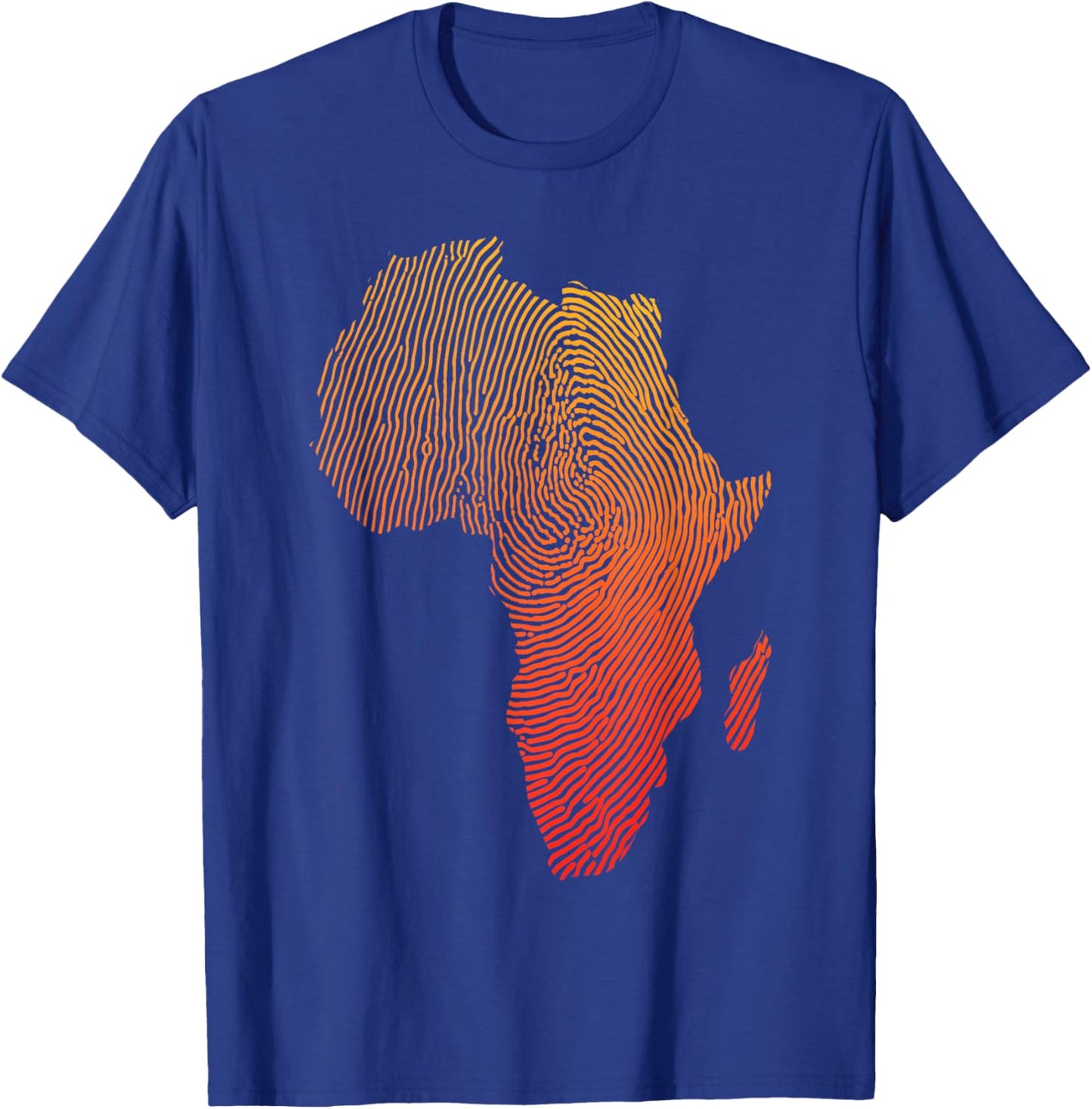 Cool Africa Map Art Women Afrocentric African Print T-Shirt - T-Shirt | Royal