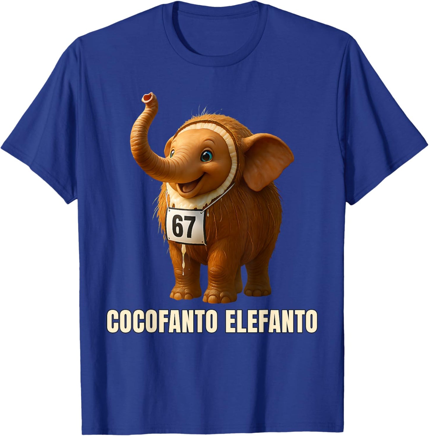 Funny Kids 67 Meme Cocofanto Elefanto Italian Brainrot T-Shirt - T-Shirt | Royal