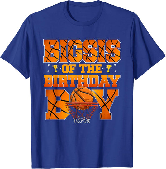 Basketball BIGSIS of The Birthday Boy Family Matching T-Shirt - T-Shirt | Royal