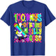 Floral Checkered 100 Days of Being A Silly School Goose T-Shirt - T-Shirt | Royal