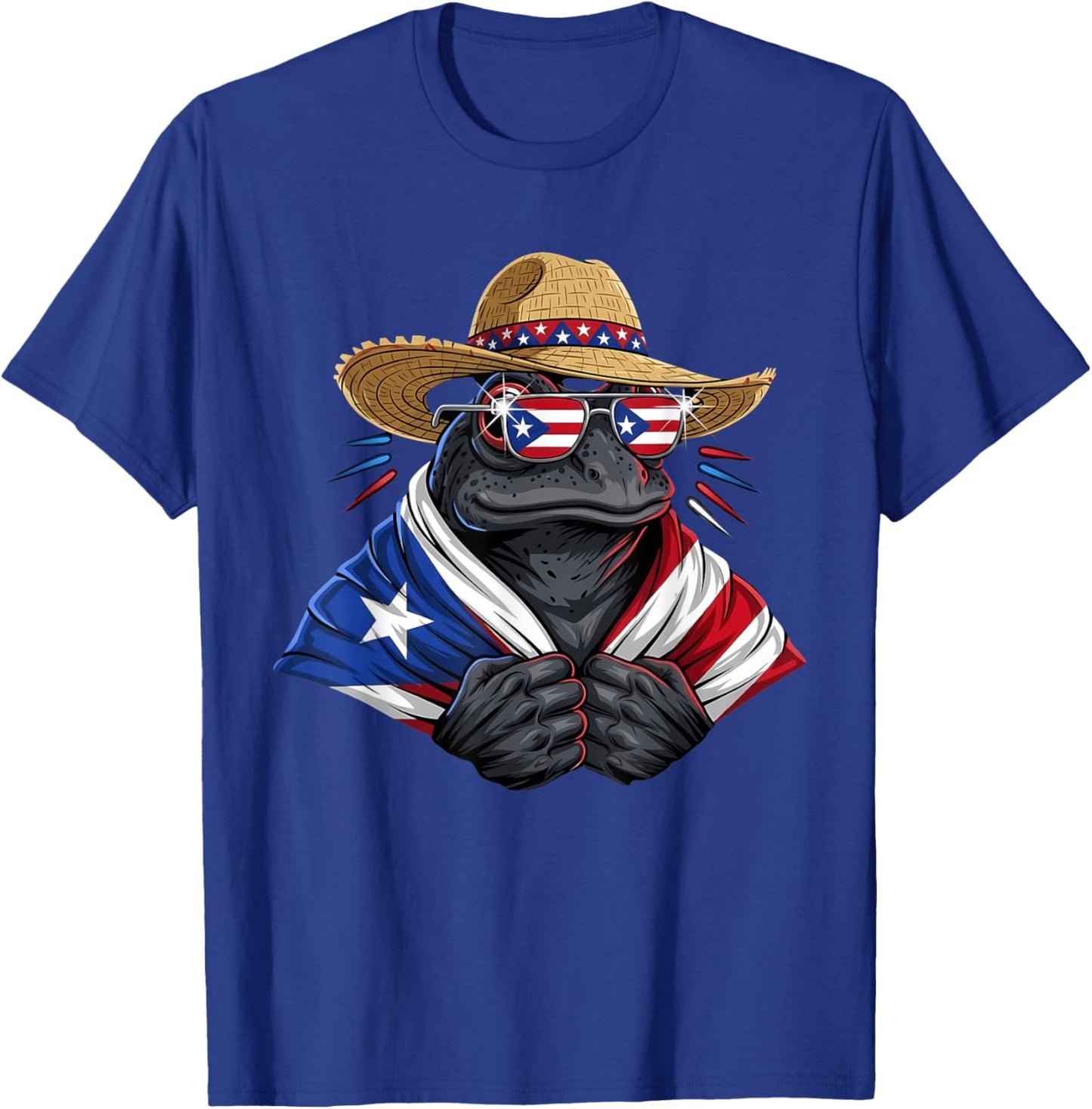 Coqui Frog Puerto Rico Flag Puerto Rican Taino Boricua T-Shirt - T-Shirt | Royal