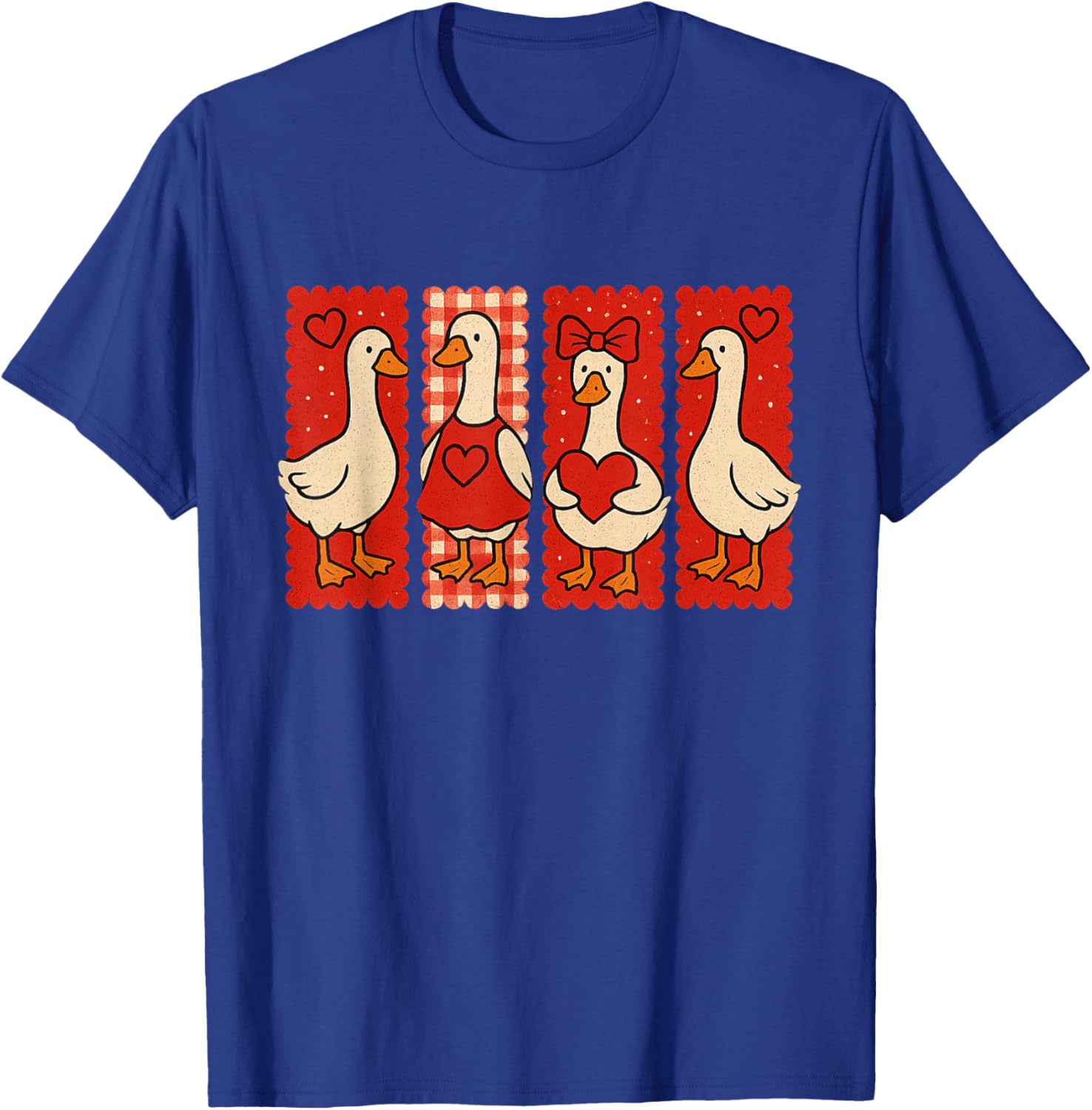 Valentine's Day Silly Goose Love Season Just A Lovely Goose T-Shirt - T-Shirt | Royal