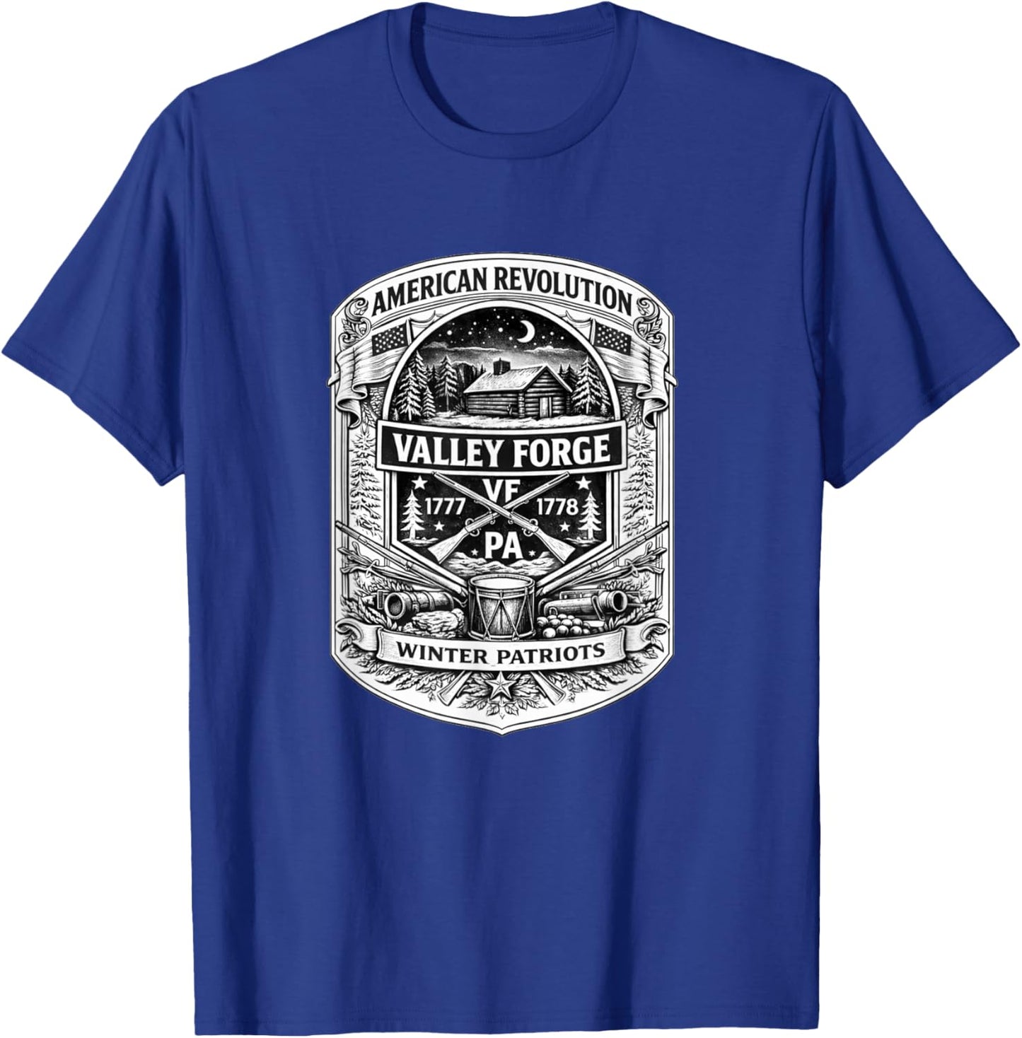 Valley Forge Pennsylvania American Revolution USA History T-Shirt - T-Shirt | Royal