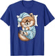 Funny Sleepy Pomeranian Pajama Dog Lover Men Woman Kids T-Shirt - T-Shirt | Royal