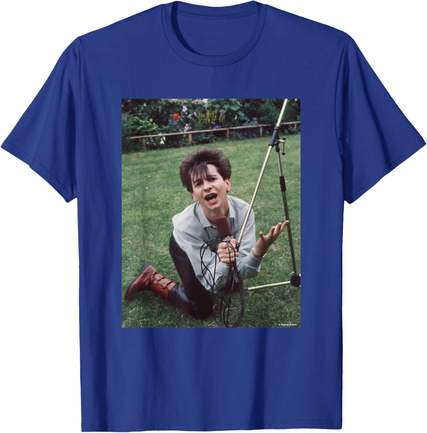 Depeche Mode Singer Dave Gahan by Virginia Turbett T-Shirt - T-Shirt | Royal