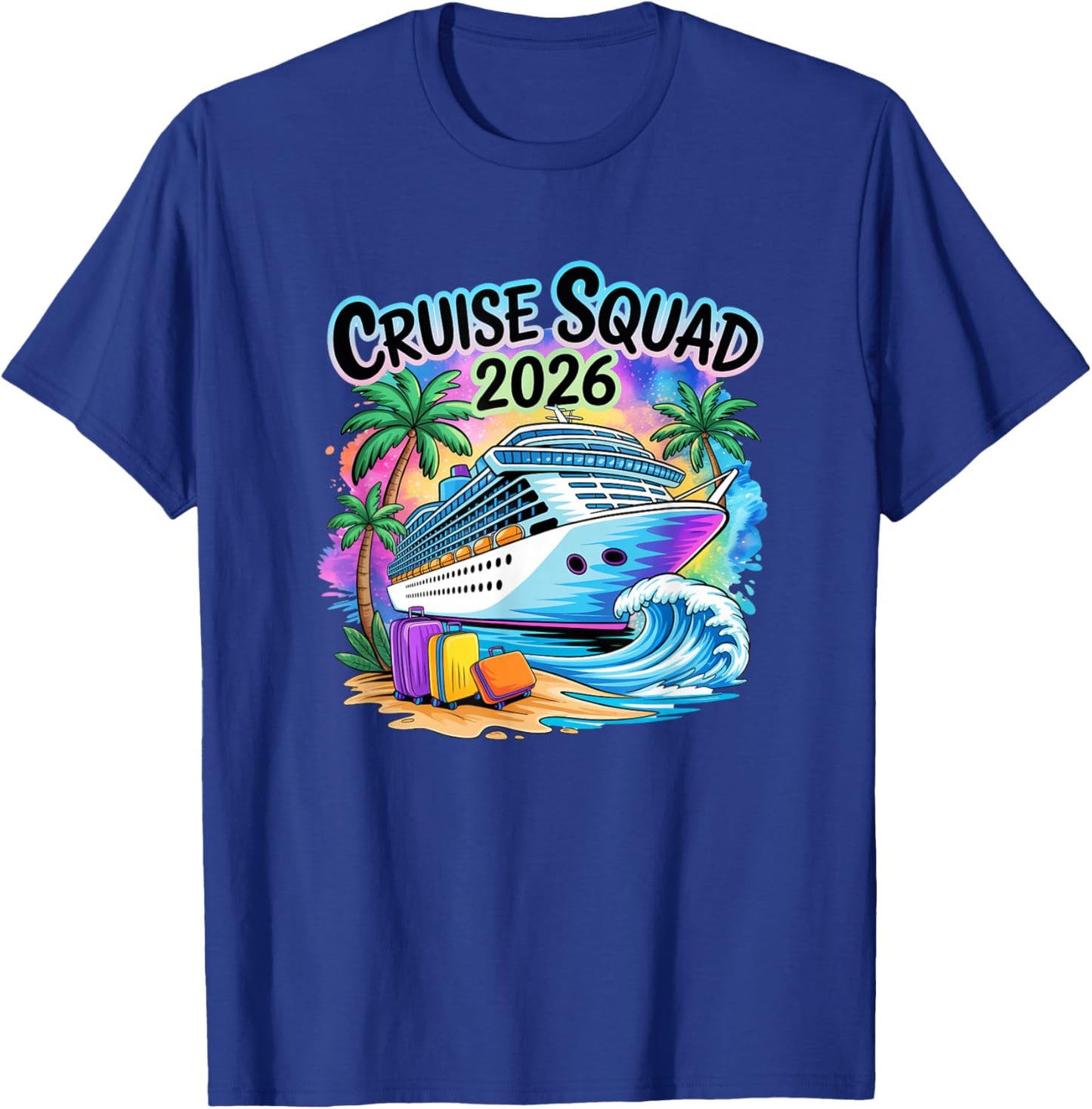 Cruise Squad 2026 Family Group Matching Summer Vacation T-Shirt - T-Shirt | Royal