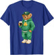 Cool Funny Teddy Bear Feeling Lucky Drinking St Patricks Day T-Shirt - T-Shirt | Royal