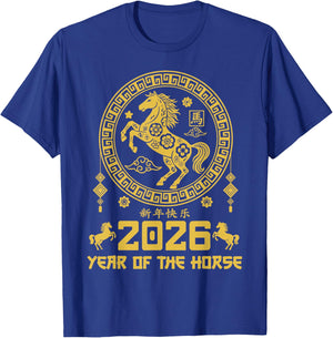 Lunar New Year of The Horse 2026 Chinese New Year Kids Women T-Shirt - T-Shirt | Royal