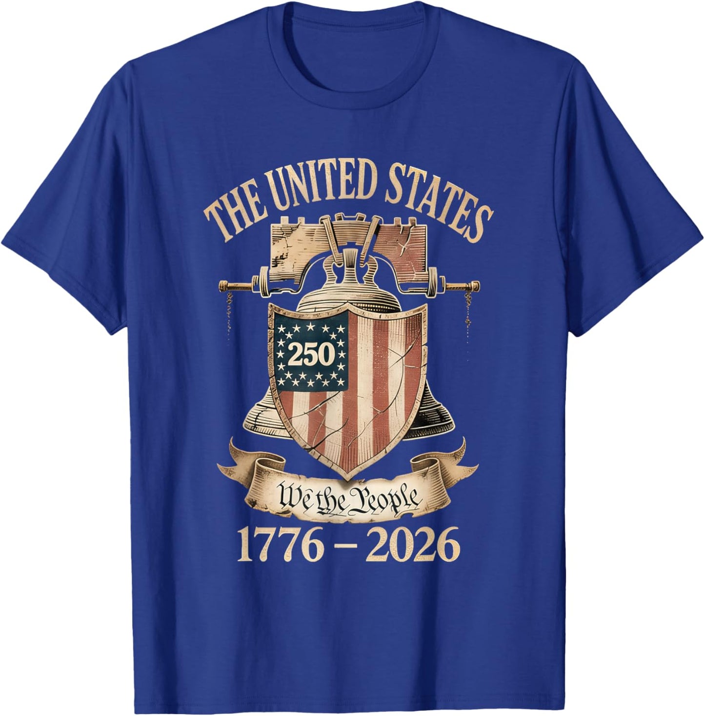 The United States 250 We The People 1776-2026 Anniversary T-Shirt - T-Shirt | Royal