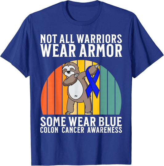 Colon Cancer Awareness Items Gifts Colon Cancer Warrior T-Shirt - T-Shirt | Royal