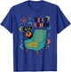 Schnauzer Peeking Mid Century Modern Dog Retro 50s Art T-Shirt - T-Shirt | Royal