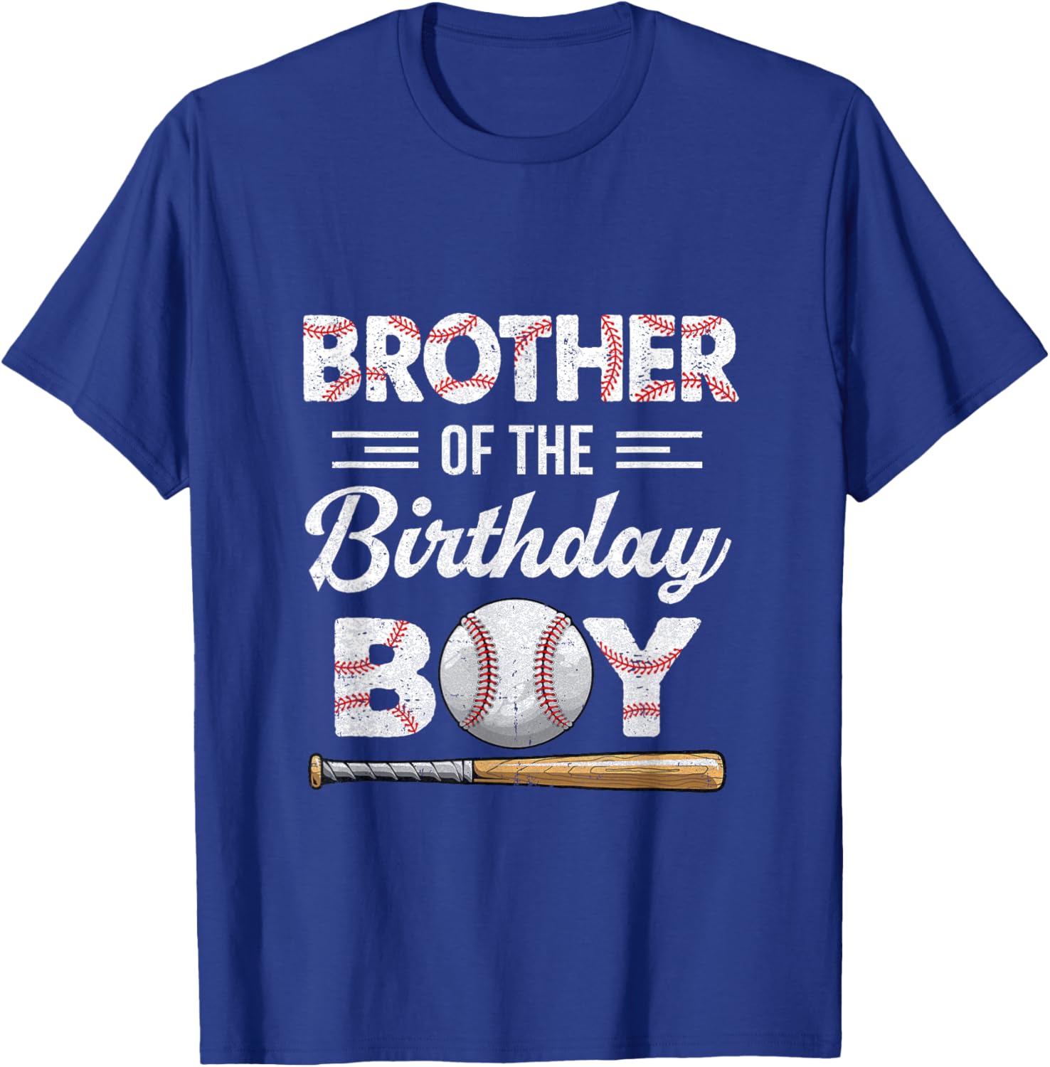 Brother of The Birthday Boy Baseball Matching Family T-Shirt - T-Shirt | Royal