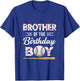 Brother of The Birthday Boy Baseball Matching Family T-Shirt - T-Shirt | Royal