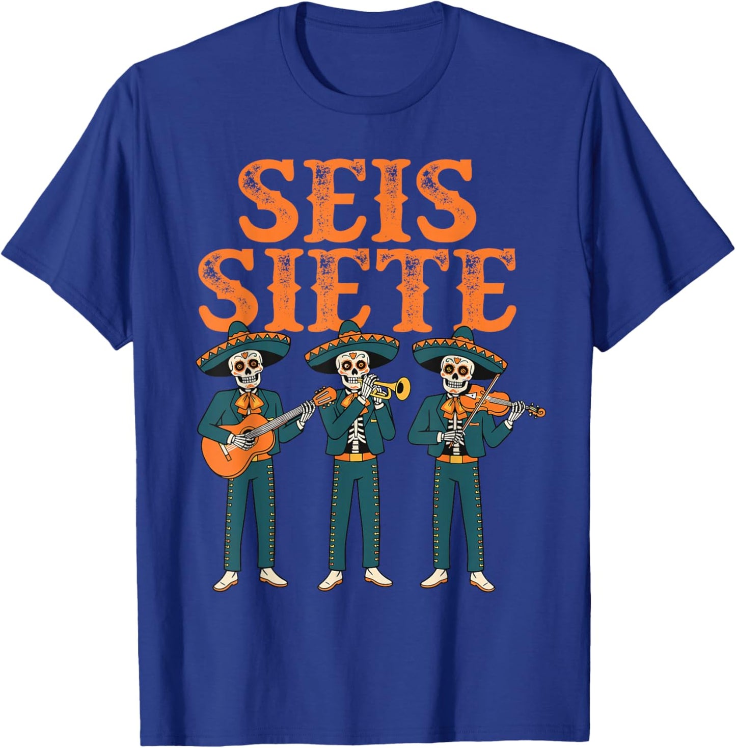 SEIS Siete Shirt Funny Six Seven 67 Meme Mexican T-Shirt - T-Shirt | Royal