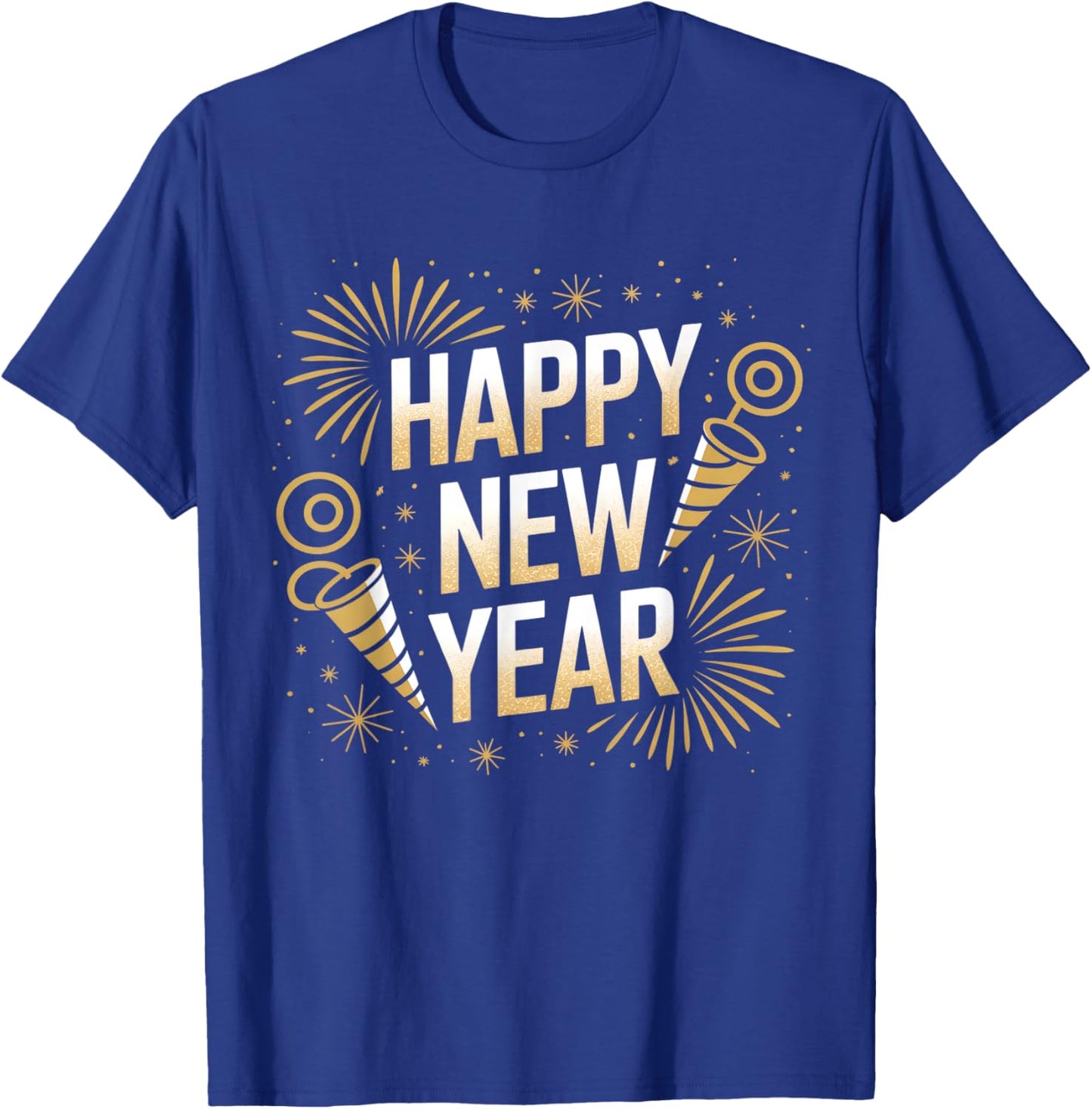 Funny Happy New Year Couple Matching T-Shirt - T-Shirt | Royal