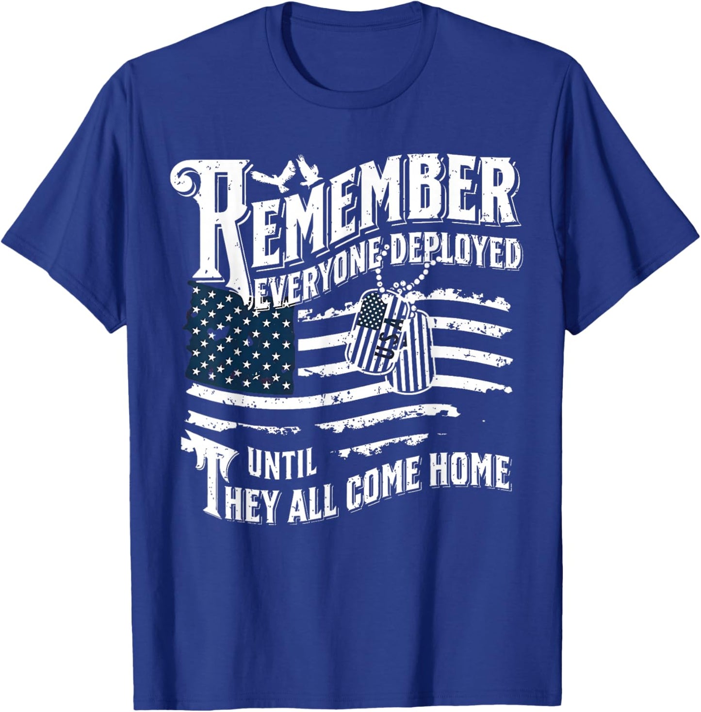 RED Remember Everyone Deployed Red Friday Military Support T-Shirt - T-Shirt | Royal