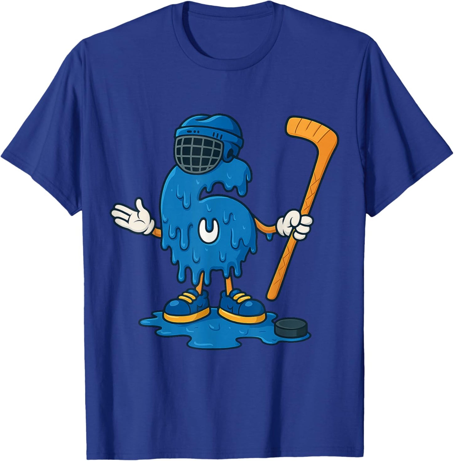 67 Drip Ice Cream Hockey Player T-Shirt - T-Shirt | Royal