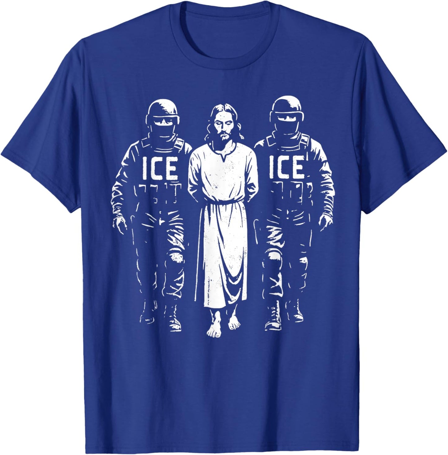 Freedom Peace Protest Support Indivisible No Kings Jesus T-Shirt - T-Shirt | Royal