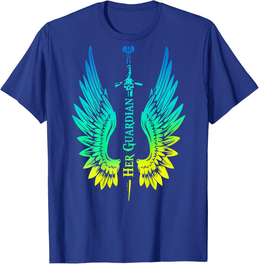 His Angel her Guardian Matching Couple T-Shirt - T-Shirt | Royal
