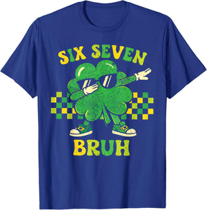 Six Seven 67 Meme St Patricks Day 6 7 Teens Boys Girls Kids T-Shirt - T-Shirt | Royal