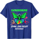 Colorful Butterfly Spinal Cord Injury Awareness T-Shirt - T-Shirt | Royal