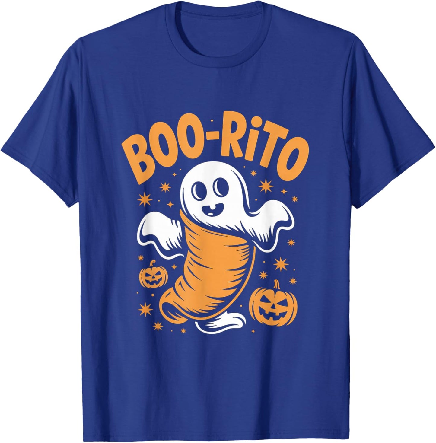 Boo-Rito Funny Halloween Ghost Humor T-Shirt - T-Shirt | Royal