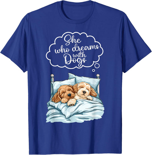 Cockerpoo Dog Nightgown Pajama T-Shirt - T-Shirt | Royal