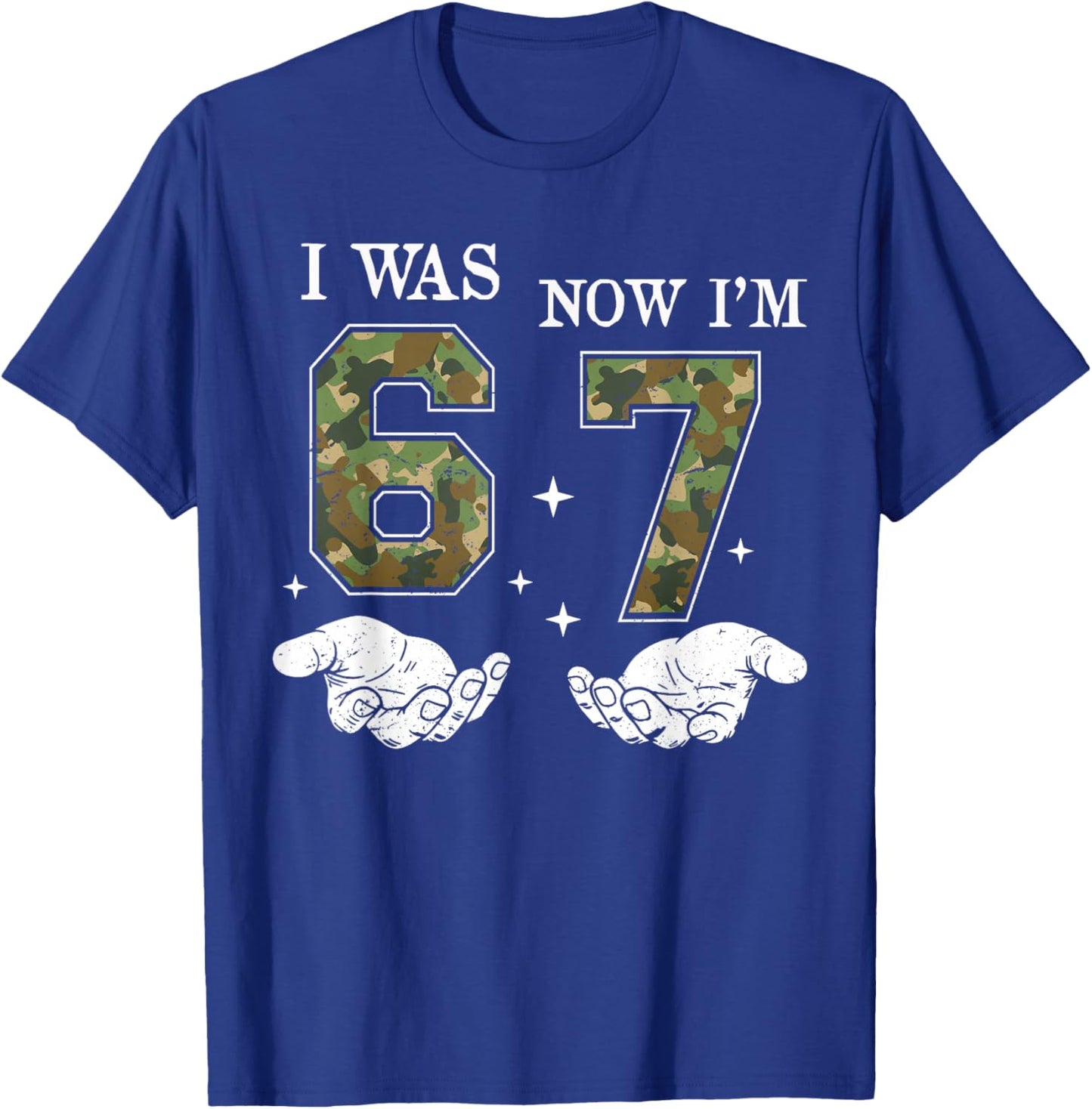 I was 6 Now I'm 7 Year Old Birthday 6 7 Birthday Boys Kids T-Shirt - T-Shirt | Royal