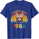 40th Birthday Cat 40 Year Old Vintage Awesome Since 1986 T-Shirt - T-Shirt | Royal
