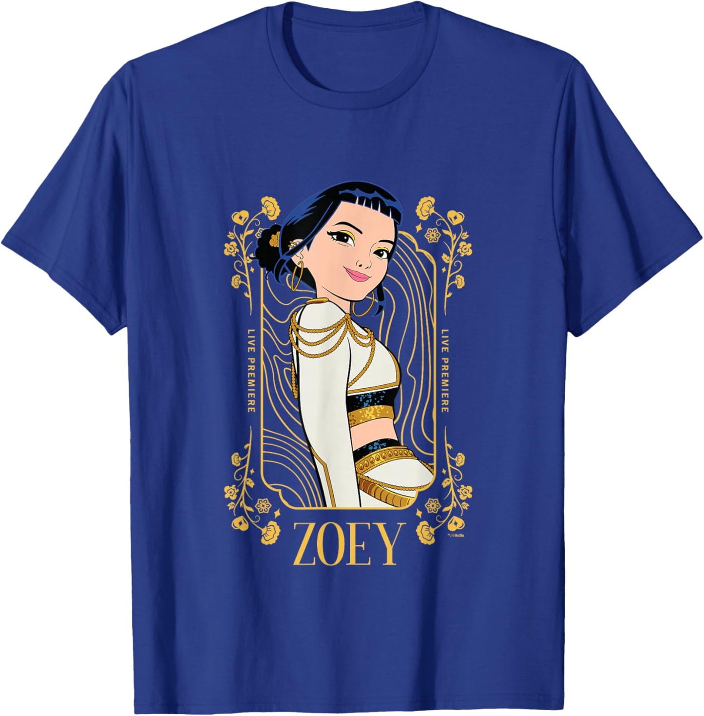 Kpop Demon Hunters Golden Zoey Officially Licensed T-Shirt - T-Shirt | Royal