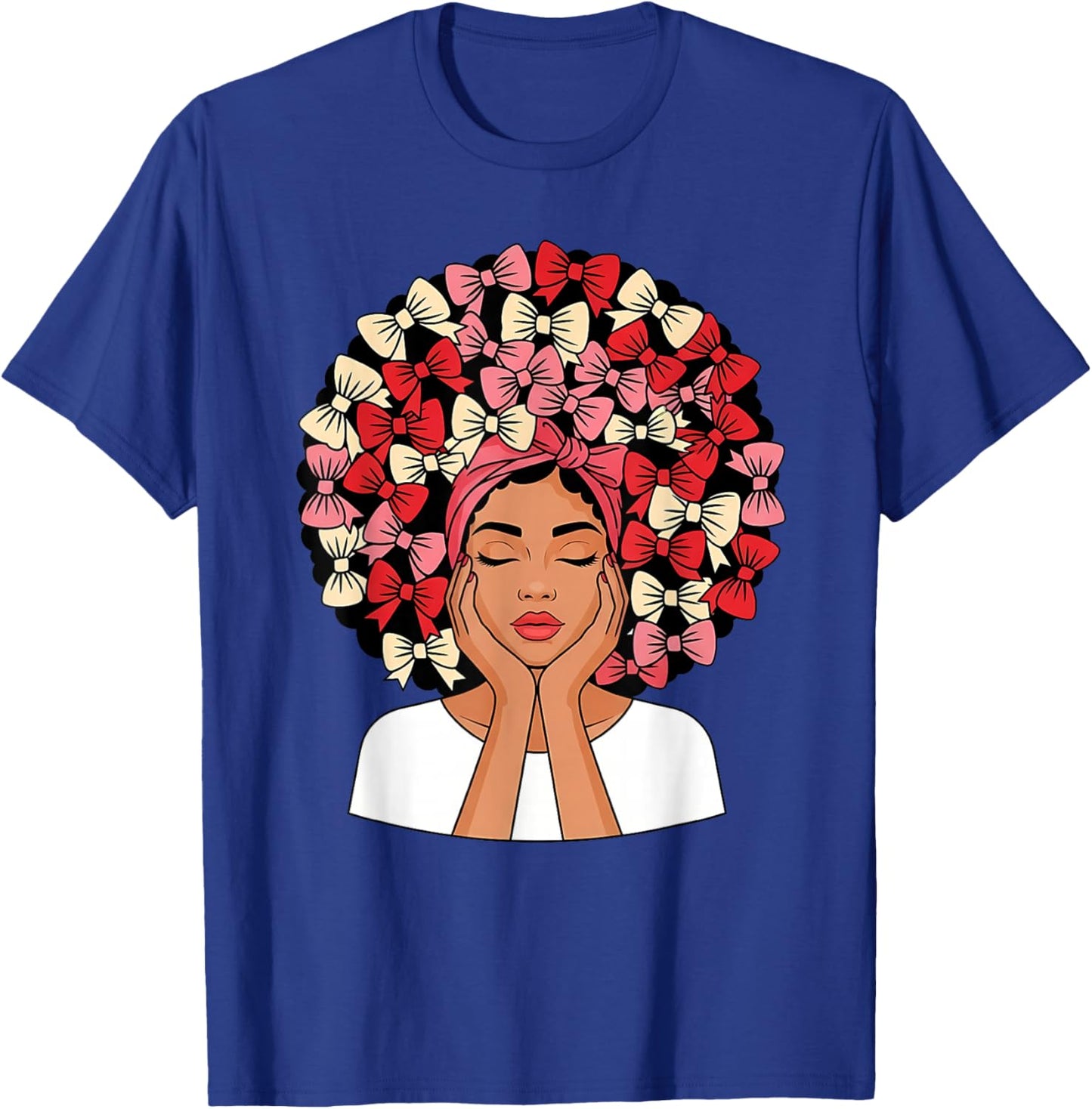 Valentine Day African American Coquette Women T-Shirt - T-Shirt | Royal