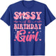 Sissy of The Birthday Girl Family Pink Coquette Bow T-Shirt - T-Shirt | Royal