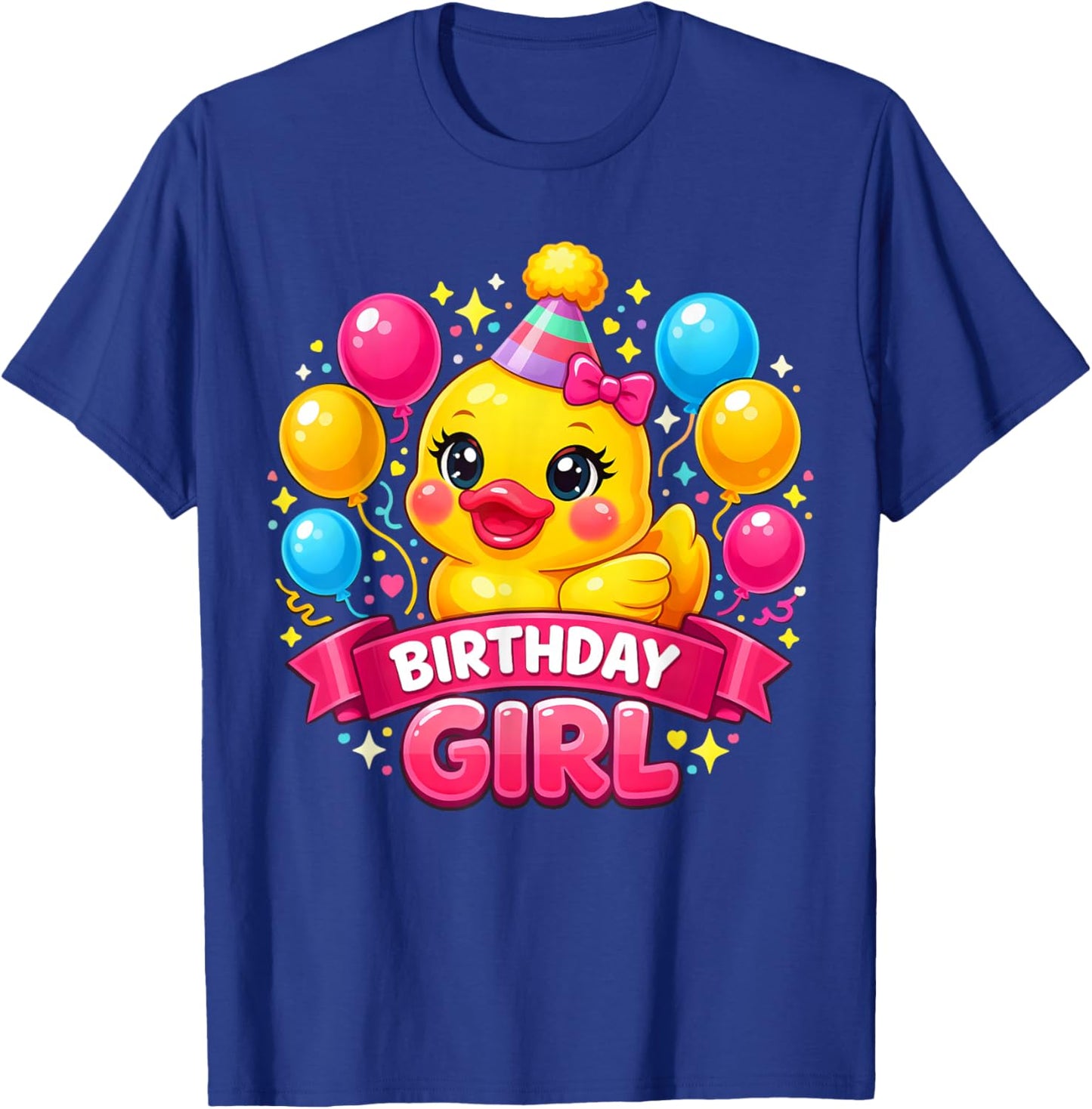 Duck Lover Birthday Girl Rubber Duck T-Shirt - T-Shirt | Royal