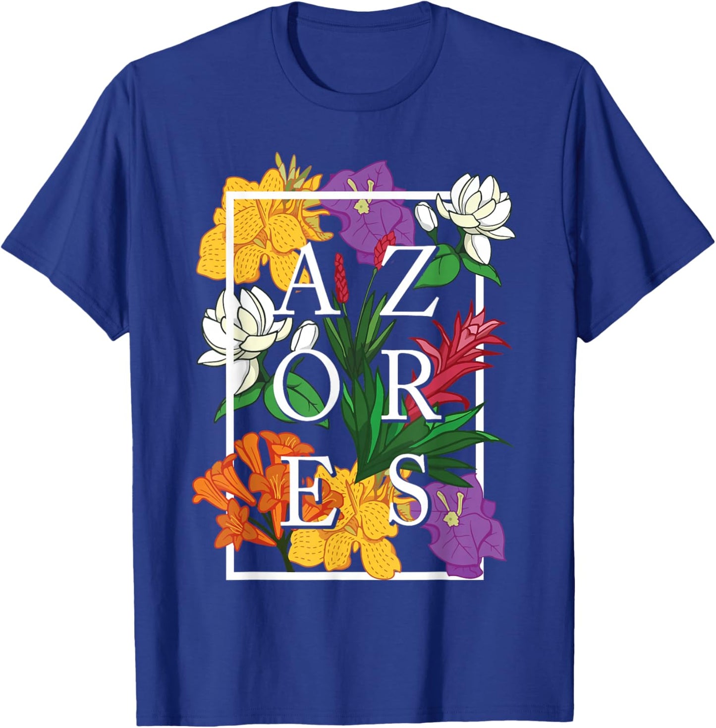 Azores Sao Miguel Faial Wildflower Pride Floral T-Shirt - T-Shirt | Royal