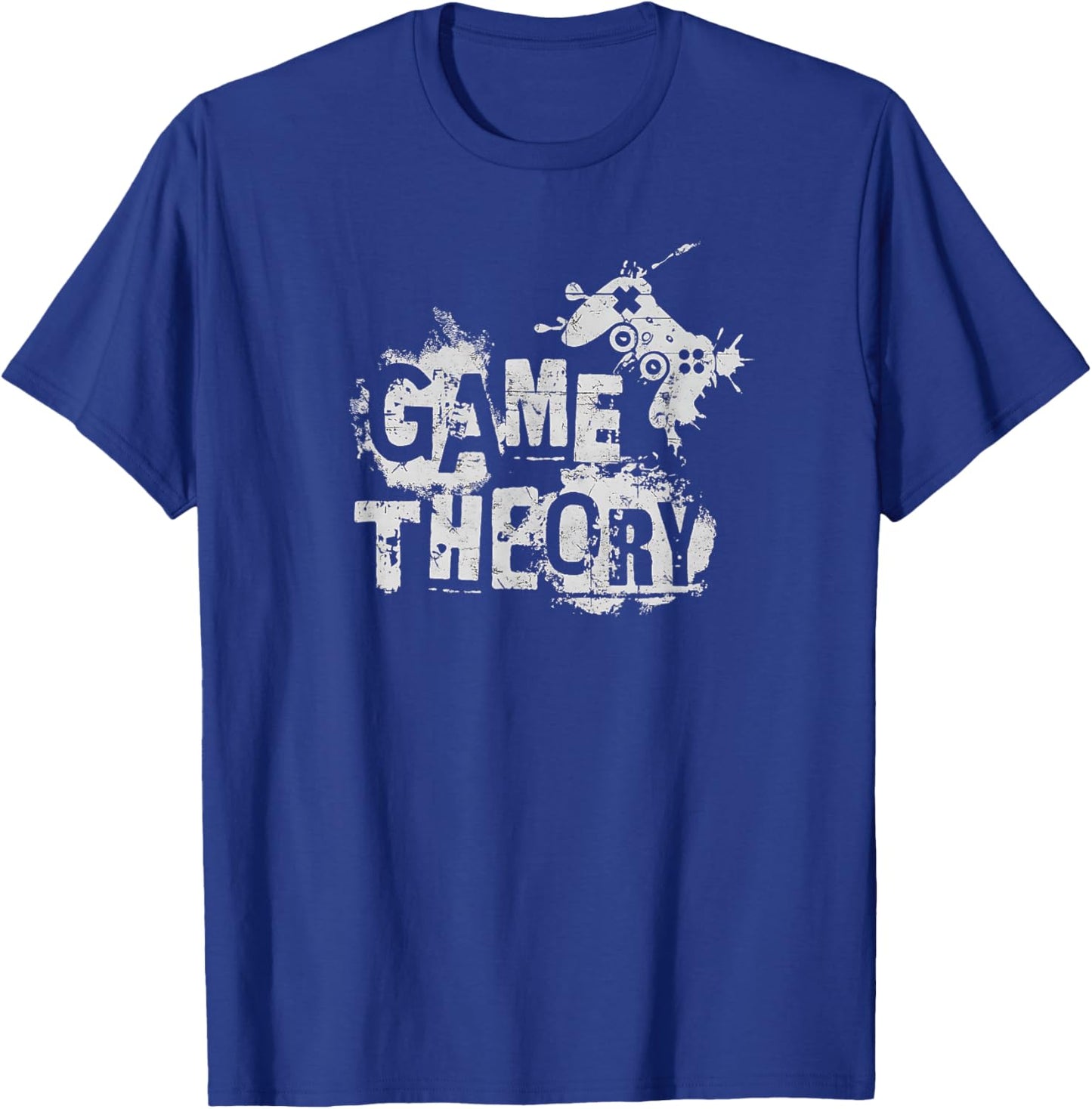 Game Theory Grunge Design for Gamers T-Shirt - T-Shirt | Royal