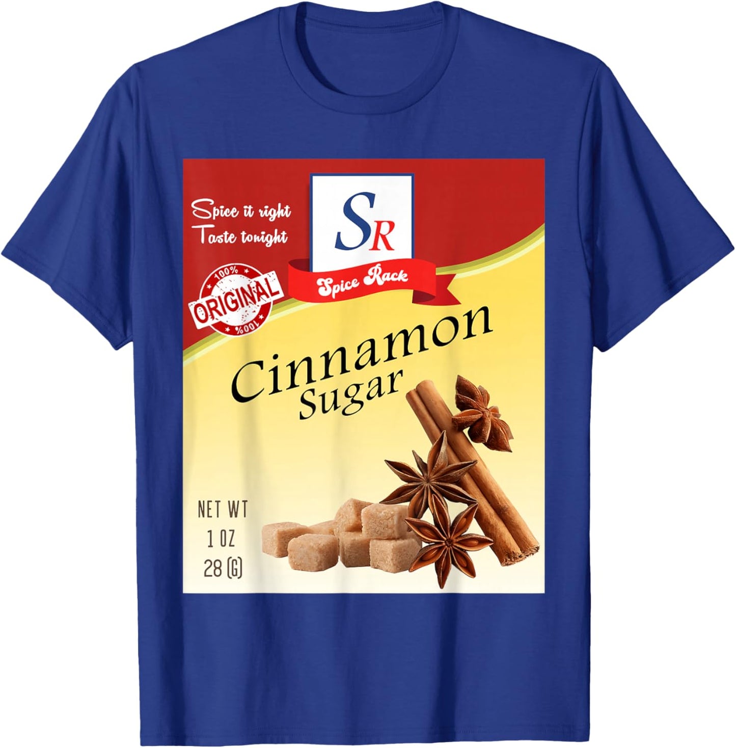 Cinanamon Sugar Spice Condiment Costume Spice Group T-Shirt - T-Shirt | Royal