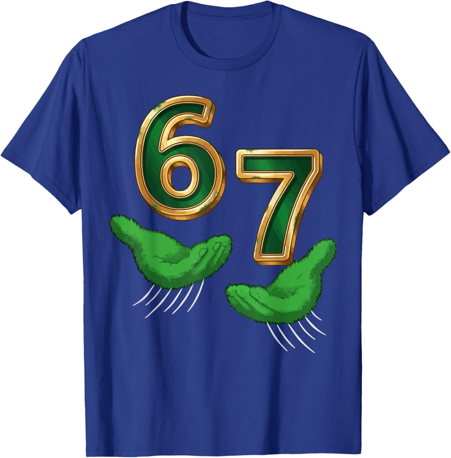 Funny 6 7 St Patricks Day Shamrock Lucky Six Seven Meme Kids T-Shirt - T-Shirt | Royal