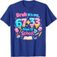 Its My 67 33 Days of School Ice Cream Drip Girl Boy T-Shirt - T-Shirt | Royal
