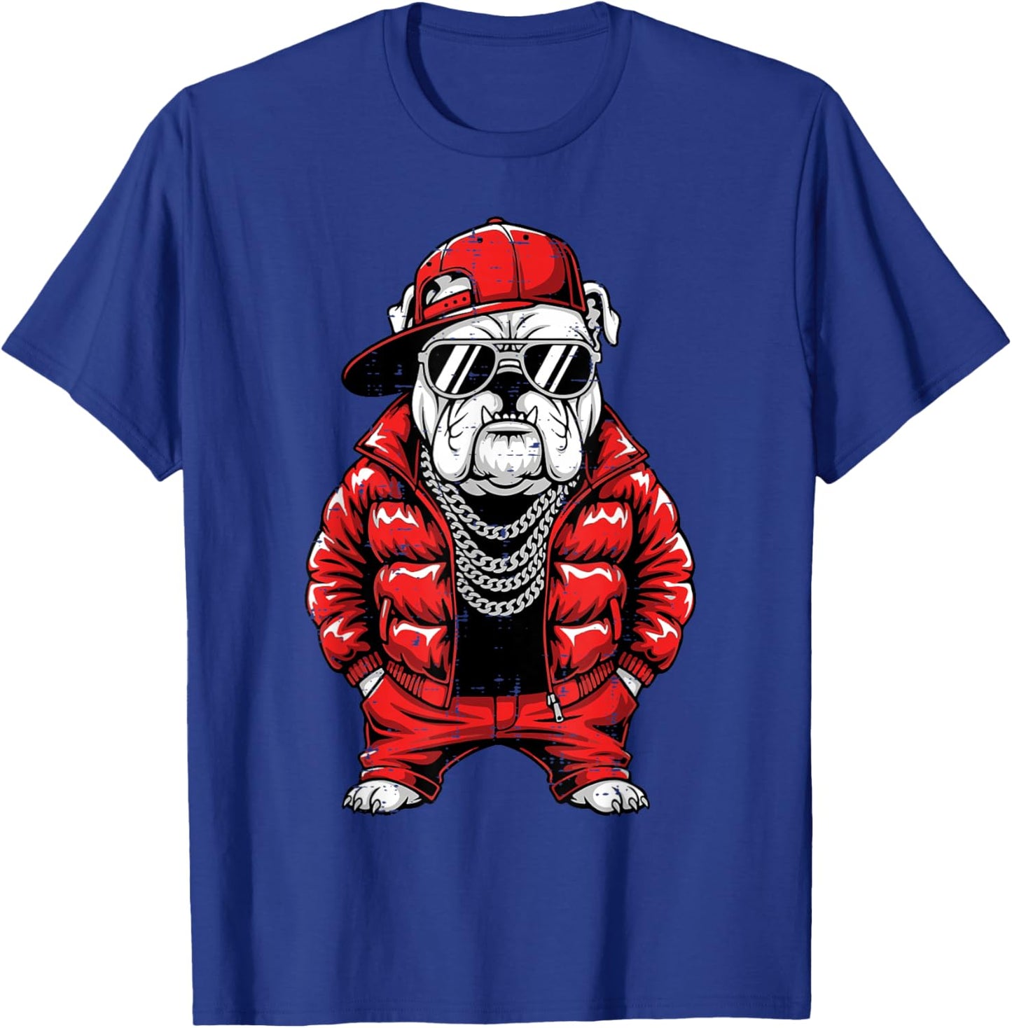 Bulldog Boys Girls Teen Kids Youth Men Women T-Shirt - T-Shirt | Royal
