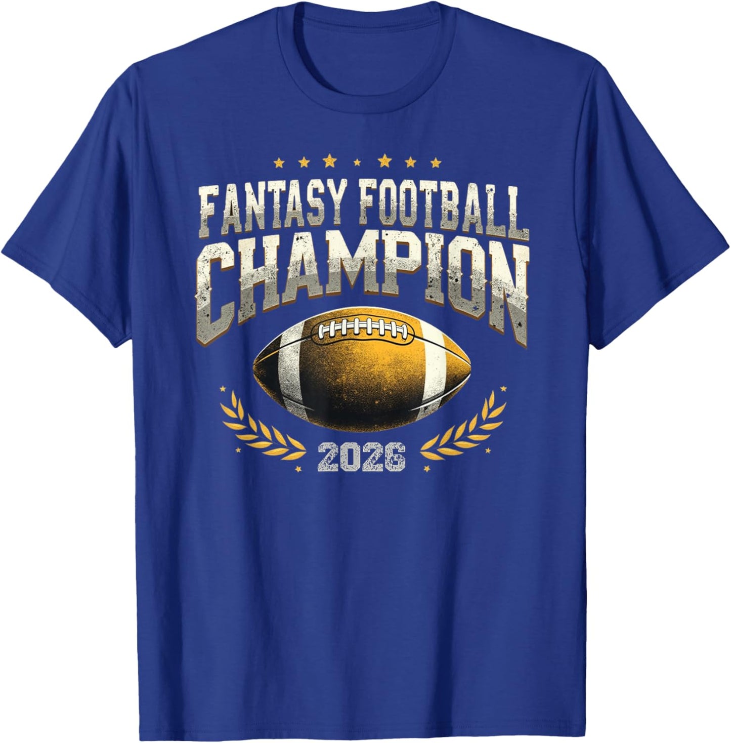 Fantasy Football Champion 2026 – Trophy Winner Gifts T-Shirt - T-Shirt | Royal