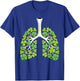 Respiratory Therapist Lungs Shamrock Funny St Patricks Day T-Shirt - T-Shirt | Royal