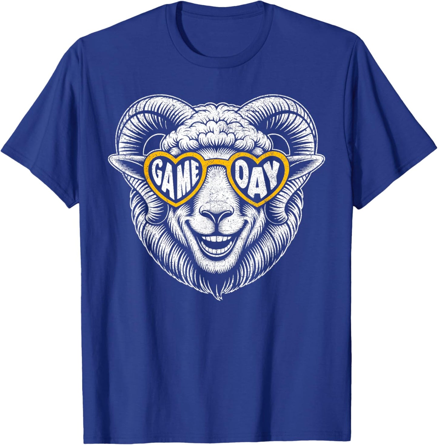 Vintage Game Day Ram T-Shirt - T-Shirt | Royal